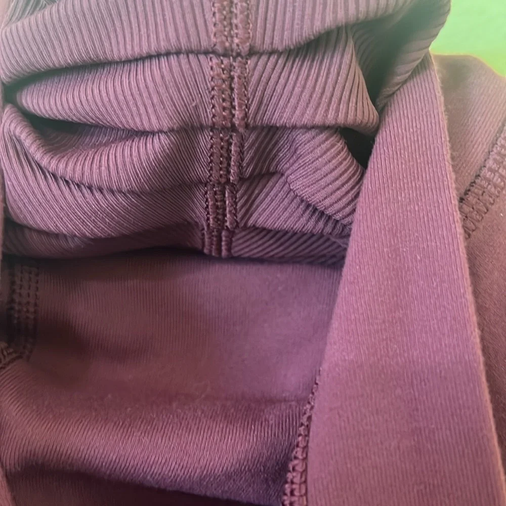 Women's Lululemon Studio Jacket Burgundy Hoodie - Picture 7 of 10